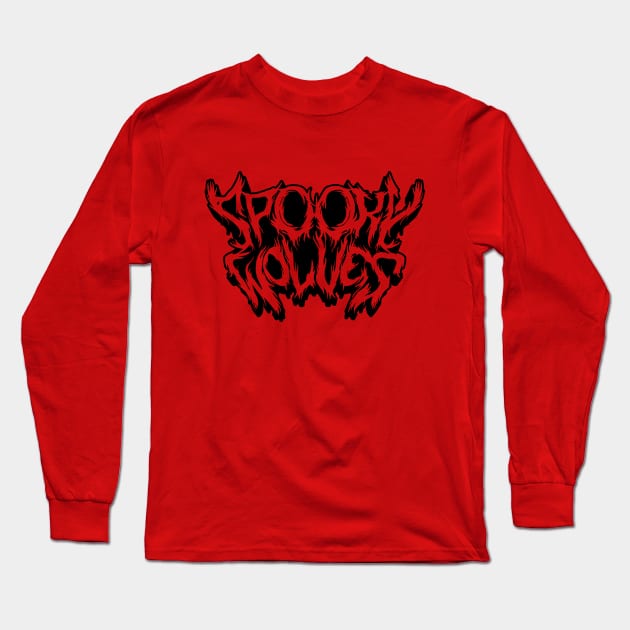 Spooky Wolves Logo (metal) Long Sleeve T-Shirt by SpookyWolves